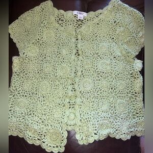 Cato Green Crochet Blouse